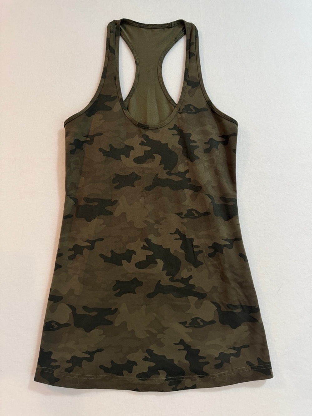 lululemon athletica Olive Green Camo Racerback Tank